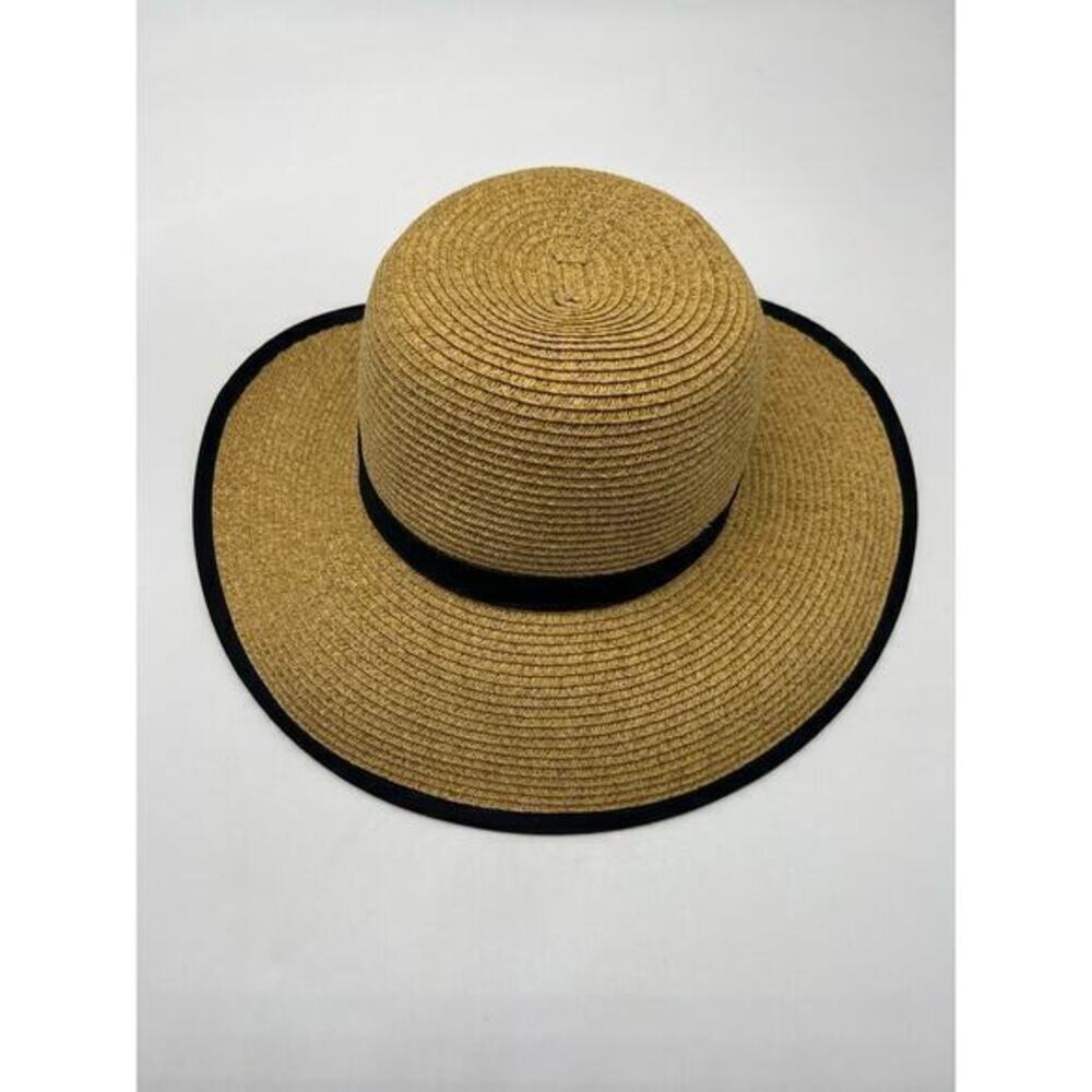Women’s Sunhat straw NWOT with adjustable Velcro fit back strap